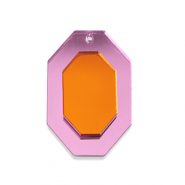 Statement charms octagon Metallic Pink-Orange