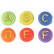 Acrylic letter beads Multicolour
