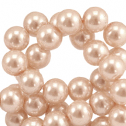 Glass pearls 4mm Cream Peach