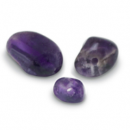 Natural stone beads Amethyst Purple