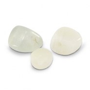 Natural stone beads Moonstone White