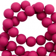 8 mm acrylic beads Magenta Pink