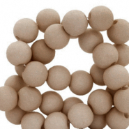 6 mm acrylic beads Cappucino Brown
