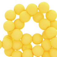 6 mm acrylic beads Blazing Yellow