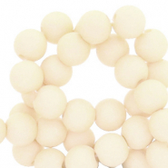 6 mm acrylic beads Papyrus White Beige