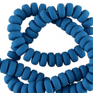 Polymer beads rondelle 7mm Blue