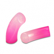 Acrylic beads tube Pink