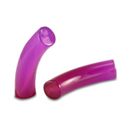 Acrylic beads tube Purple