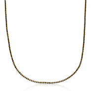 Stainless steel necklaces Gold-Black