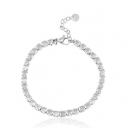 Stainless steel bracelets Silver-Crystal