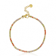 Stainless steel bracelets Gold-Multicolour