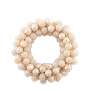 Top Faceted charms 32mm Nude Pink
