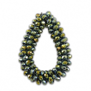Top Faceted charms drop Olive Green