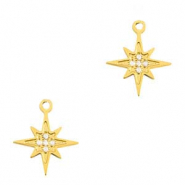 Stainless steel charms star Gold