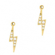 Stainless steel charms thunder Gold