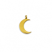 Stainless steel charms La Luna moon Gold