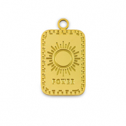 Stainless steel charms La Luna 'Power' Gold