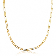 Stainless steel necklaces chain link Gold