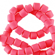 Polymer beads 6mm Neon Pink