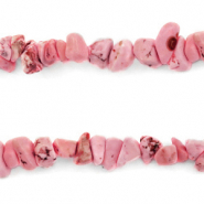 Chips stone beads Watermelon Pink
