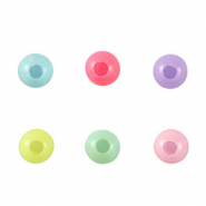 Acrylic look beads Multicolour Pastel