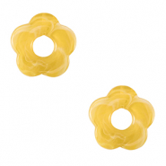 Acrylic charms flower Yellow