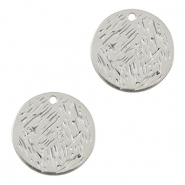 DQ European metal charms 20mm Antique Silver (nickel free)