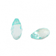 Acrylic beads drop Ocean Blue Transparent