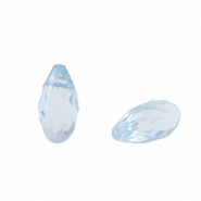Acrylic beads drop Aquamarine Blue Transparent