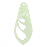 Resin pendants wing Neo Mint Green