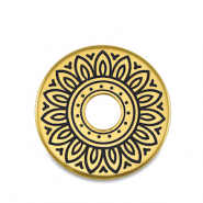 DQ European metal beads donut Gold (nickel free)