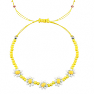 Ready-made Bracelets flower Yellow-White