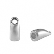 DQ European metal end caps &Oslash;2.8mm Antique Silver (nickel free)