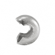 Stainless steel findings Crimp Cover 4mm Silver