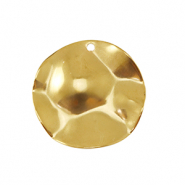 Stainless steel charms 22mm Gold