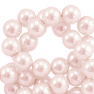 Glass pearls 6mm Light Rose
