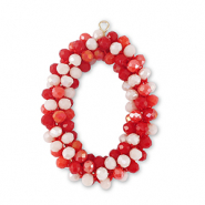 Top Faceted earrings oval multicolour