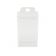 Jewelry storage tray tube rectangle Transparent