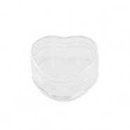 Jewelry storage trays heart Transparent