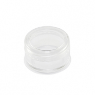 Jewelry storage trays round Transparent