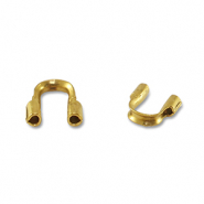 Stainless steel findings wire protector Gold