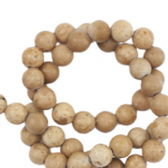 Natural stone beads Calcite and Marble 4mm Beige
