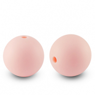 silicone beads 15mm Baby pink