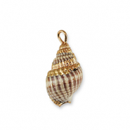 Shell pendants specials Off White-Gold