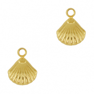 Stainless steel charms shell Gold