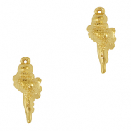 Stainless steel charms shell Gold