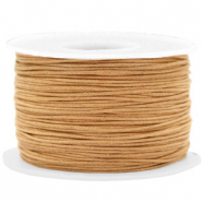 Waxed cord 1mm Camel Brown