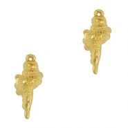 Stainless steel charms shell Gold