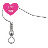 Stainless Steel findings earrings Antique Silver