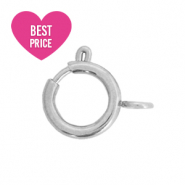Stainless steel findings clasp 7x9mm Silver